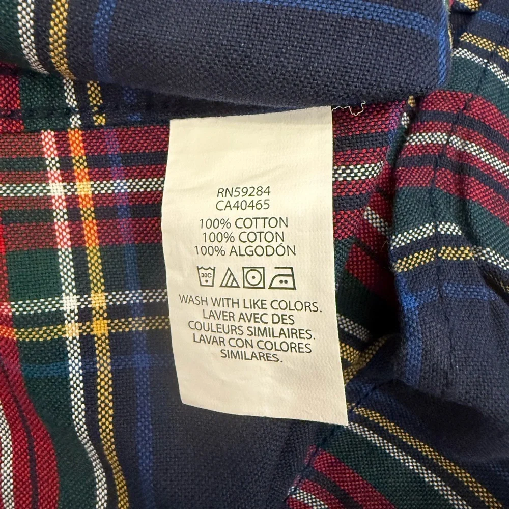 The Children's Place Boys Plaid Oxford Button Down Shirt NWT Size L 10-12